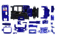SP Color Chassis Set Gray/Blue Mini-Z AWD (MDF003GB)