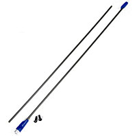 Lightweight Antenna Rod Mount Set with Flexible Rods Blue 2pcs (  )
