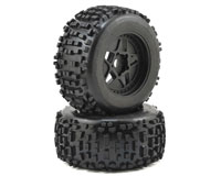Arrma dBoots Backflip MT 6S Tire on Black Wheel 172x77mm HEX17mm 2pcs