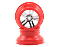 Fury Front/Rear Wheel Chrome/Red 2pcs
