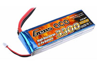 GensAce 2S1P LiPo 7.4V 3300mAh Battery 60C T-Plug (  )
