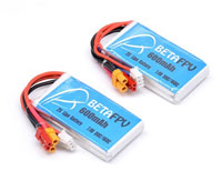 BetaFPV LiPo Battery 2s1p 7.4V 600mAh 80C/160C XT30/JST2.0 2pcs (  )