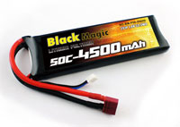 Black Magic 2S LiPo Battery 7.4V 4500mAh 50C Deans Plug (  )