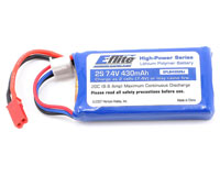 E-Flite 2S LiPo Battery 7.4V 430mAh 20C JST (  )