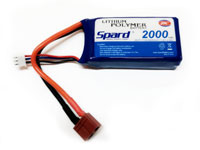 Spard LiPo Battery 2S1P 7.4V 2000mAh 20C T-Plug (  )