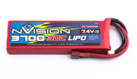 nVision Soft Case LiPo 7.4V 3700mAh 30C Deans Plug (  )