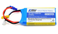 E-Flite 2S LiPo Battery 7.4V 1300mAh 20C with EC2 Connector (  )