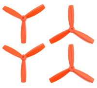 Dalprop T5045 5x4.5 Bullnose 3-Blade Propeller CW+CCW Orange Set (  )