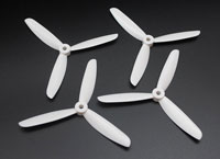 Dalprop T5045 5x4.5 Racing Edition 3-Blade Propeller CW+CCW White Set (  )