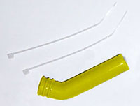 Silicone Exhaust Deflector 10mm Yellow (TTR1114-Y)