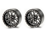 TFL Design P 8-Spoke CNC Alloy Realistic Wheels 1.9 Inch 48x22mm Black 2pcs (  )
