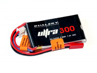Dualsky Ultra LiPo Battery 2S1P 7.4V 300mAh 50C JST-BEC (  )