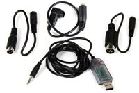 Dynam USB FMS Simulator Cable Set Include Futaba Square Adaptor (  )