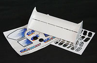 GS 1/8 Eagle Wing Set White with Sticker