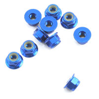 MGT FT 4mm Locknuts Blue 10pcs