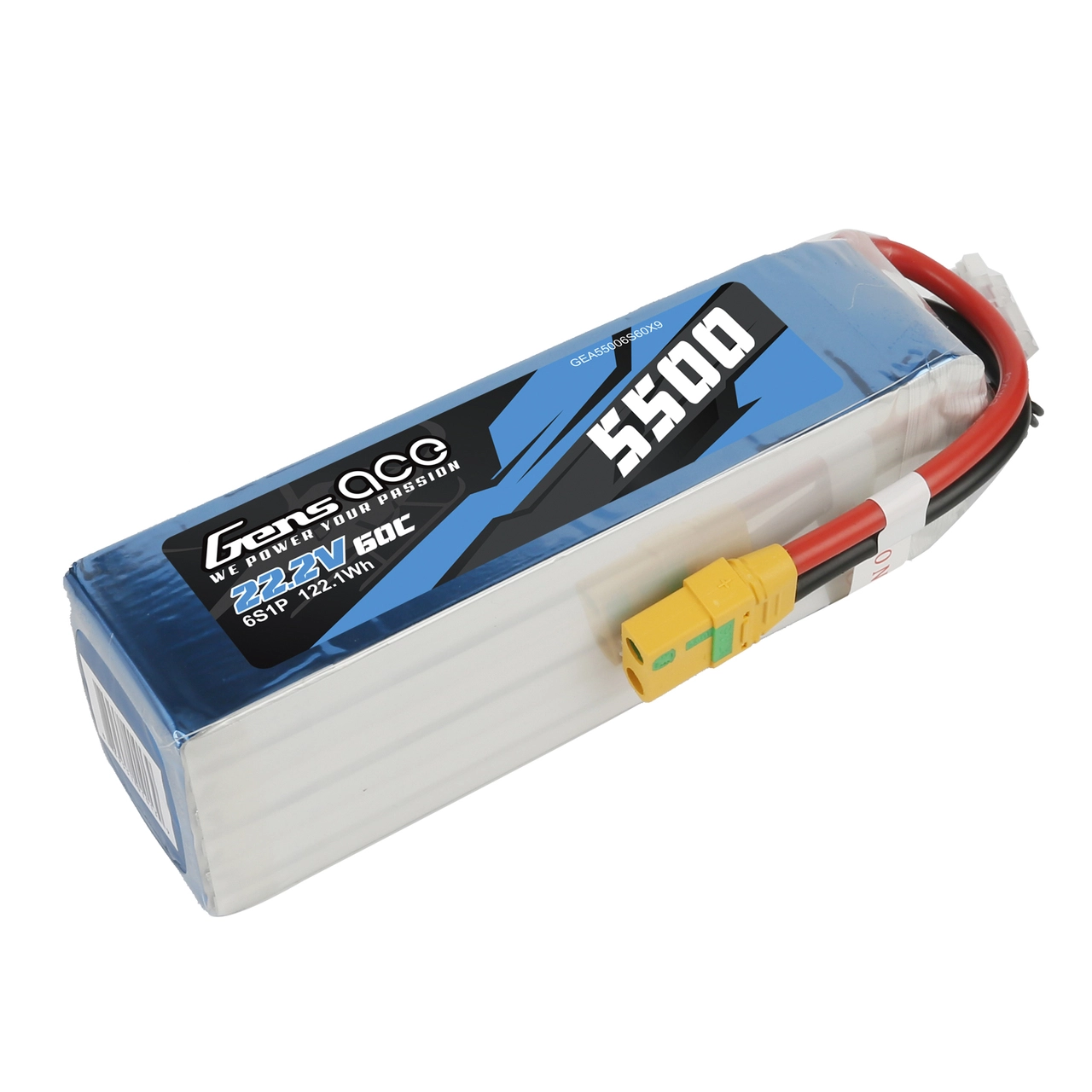 GensAce LiPo Battery 6s1p 22.2V 5500mAh 60C XT90-S (  )