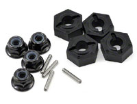 Molded Wheel Hex with Pins & Locknut 12mm Twin Hammers 4pcs