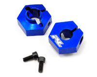 Aluminum 12mm Rear Clamping Hex Wheel Adapter Set Blue 2pcs (  )
