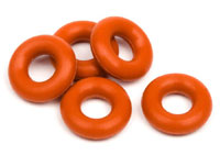 Silicone O-Ring P-3 Red 5pcs