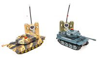 HuanQi 508 Tiger vs Leopard Infrared Remote Control Battle Tank Set (  )