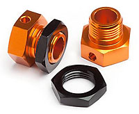 6.7mm Hex Wheel Adapters Trophy Buggy Orange/Black 2pcs (  )