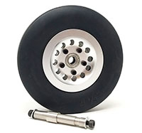 JP Hobby Rubber Air Filled Tire on Aluminum Wheel with Bearing 115x31mm Shaft 8mm 1pcs (  )