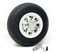 JP Hobby Rubber Air Filled Tire on Aluminum Wheel with Bearing 152x52mm Shaft 8mm 1pcs (  )