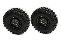 HobbySoul Crawler Tyres on 1.9 Scale Wheels Black 2pcs (  )