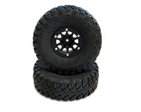 HobbySoul Crawler Tyres on 1.9 Scale Wheels Black 2pcs (  )