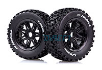Louise SC-Uphill 4.7/5.5 Tyres on Black Spoke Rims HEX24mm 2pcs (  )