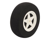 Sponge Tyre 5-Spoke Wheels Hollow D60x3xH18mm 1pcs (  )
