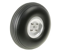 Rubber PU Wheel D102x5xH35mm with Aluminum Alloy Hub 1pcs (  )