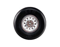 Rubber Wheel D127x6xH31mm with Aluminum Alloy Hub with Bearing 1pcs (  )