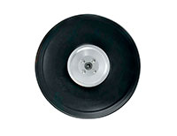 Rubber PU Wheel D216x8xH65mm with Aluminum Alloy Hub with Bearing 1pcs (  )