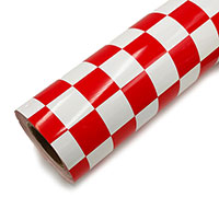 Haoye HY Covering Film Squares Red/White 30x30mm 60cm 1m (  )