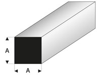 Super Stryrene ASA Square Profiles 1.5x330mm White 1pcs (  )