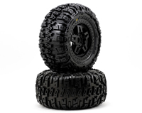 Trencher 3.8in 40 Series All-Terrain Tires Mounted on Tech 5 Black Wheels 2pcs