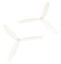 Tarot 6045 6x4.5 3-Leaf Propeller White CW+CCW (  )