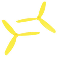 Tarot 6045 6x4.5 3-Leaf Propeller Yellow CW+CCW (  )