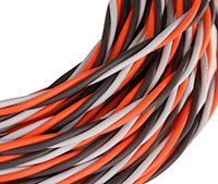 RcProPlus DE254 Twisted Servo Wire Red/Black/White 135/0.06mm 22AWG 1m (  )