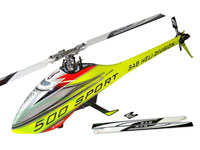 SAB Goblin 500 Sport Flybarless Electric Helicopter Yellow/Red Kit with 2 Sets of Blades (  )