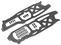 Main Chassis Set 2.5mm Savage Flux HP Gray (  )