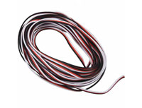 Flat 24AWG Servo Wire White/Red/Black 1m (  )