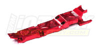 Aluminum Center Skid Plate Red E-Revo 1/16 (  )