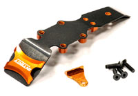 Front Steel Skid Plate Orange E-Revo 1/16 (  )