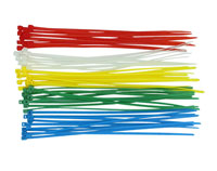 RKH Plastic Tie Wrap/Cable Tie (Blue, Green, Yellow, White, Red) 50pcs (  )