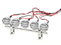 G.T.Power 5-LED Crawler Roof Light Chrome Kit (  )