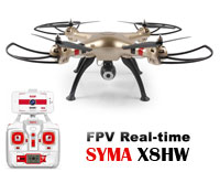 Syma X8HW FPV Quadcopter with Camera 2.4GHz RTF (  )