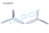 Tarot 5x4.5 3-Leaf Propeller White CW+CCW (  )