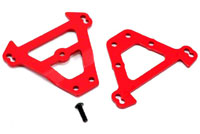 Red-Anodized Aluminum Bulkhead Tie Bars Front & Rear Revo (  )